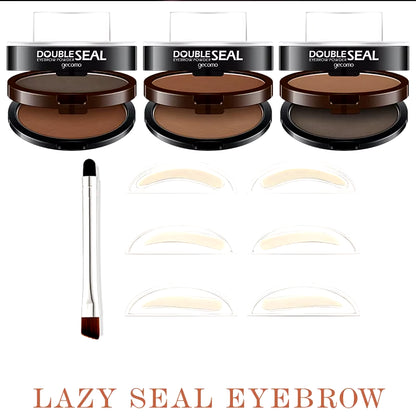 Waterproof Eye Brow Stamp Lift Eyebrow Enhancers Stencil Kit